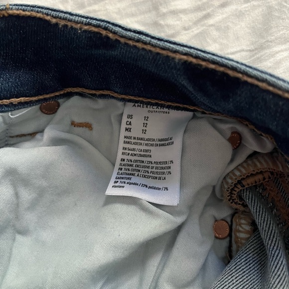 American Eagle Dark Blue Denim Shorts - Picture 8 of 8